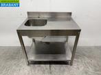 RVS Spoeltafel met onderschap 100,2 x 68,5 x 91 cm Horeca, Zakelijke goederen, Horeca | Keukenapparatuur, Ophalen of Verzenden