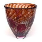 Thea Figee - Vaas - Glas - Swirling warm earth tones
