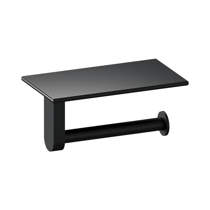 Brauer Toiletrolhouder Met Planchet - Mat Zwart, Huis en Inrichting, Badkamer | Badtextiel en Accessoires, Ophalen of Verzenden