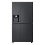 LG GSLE91EVAC  Amerikaanse koelkast Side By Side | Zwart, 200 liter of meer, 60 cm of meer, Refurbished, Met vriesvak