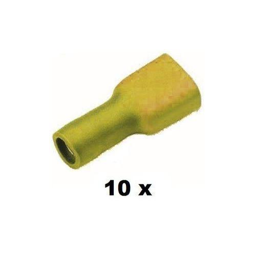 Cimco vlakstekerhuls volgeisoleerd 4-6mm2 6,3X0,8 zak 10, Doe-het-zelf en Verbouw, Elektra en Kabels, Nieuw, Ophalen of Verzenden