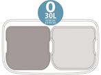 Brabantia Bo Prullenbak - 2 x 30 l - Afvalscheiding - Soft, Huis en Inrichting, Woonaccessoires | Prullenbakken, Verzenden, Zo goed als nieuw