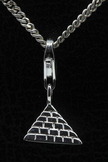 Zilveren Piramide Egypte hanger en/of bedel, Sieraden, Tassen en Uiterlijk, Bedels, Verzenden