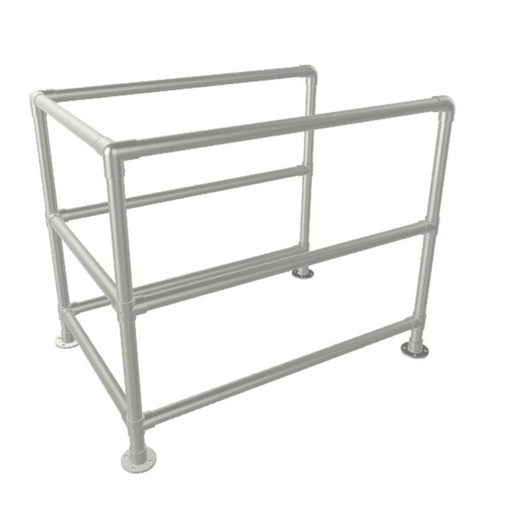 Steigerbuis Traphek Kranj | RVS 42.4 mm | Voet | DIY | Op Ma, Doe-het-zelf en Verbouw, Ladders en Trappen, Ophalen of Verzenden