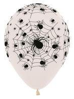 Ballonnen Spiderweb Crystal Clear 30cm 25st, Nieuw, Verzenden