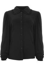 -30% Maicazz  Maicazz Closed blouse  maat M, Kleding | Dames, Nieuw, Zwart, Verzenden