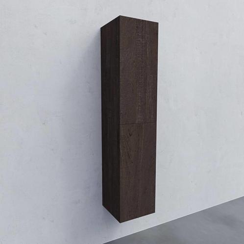 Kolomkast AQS Warschau 160x35x35cm MDF Omkeerbaar Wood Dark, Huis en Inrichting, Badkamer | Badkamermeubels, Ophalen of Verzenden