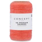 Katia Concept 50 Mohair Shades - 42 koraalrood - Mohair Ga, Hobby en Vrije tijd, Breien en Haken, Ophalen of Verzenden, Nieuw