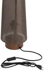 2dekans | Light & Living Tafellamp Howie 53 cm - Donkerbruin, Huis en Inrichting, Lampen | Tafellampen, Ophalen of Verzenden, Zo goed als nieuw