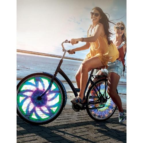 Benson Wiellicht - 16 LEDs - 32 patronen - 4 kleuren - I..., Fietsen en Brommers, Fietsaccessoires | Overige Fietsaccessoires