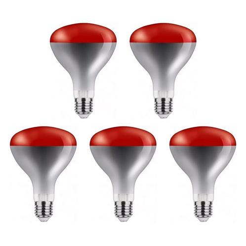 Asalite Infrarood Warmtelamp Rood R125 E27 - 100W - Rode, Huis en Inrichting, Lampen | Losse lampen, Nieuw, Verzenden