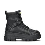 Buffalo Aspha Com 1 veterboots voor dames in het Zwart, Kleding | Dames, Schoenen, Verzenden, Zwart, Lage of Enkellaarzen, Nieuw