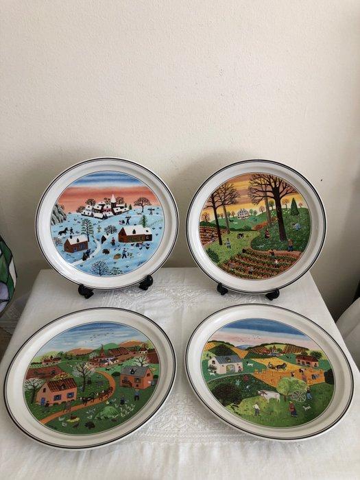 Villeroy & Boch - Gerard Laplau - Bord (4) - Porselein - 4, Antiek en Kunst, Curiosa en Brocante