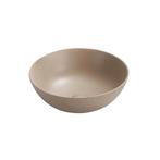 Waskom Luisa 41x41x15cm mat beige inclusief afvoerplug, Verzenden, Nieuw