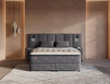 Opbergboxspring Cresta XL Antraciet incl. 2 nachtkastjes beschikbaar voor biedingen