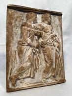 Reliëf, Rilievo in gesso patinato raffigurante due filosofi