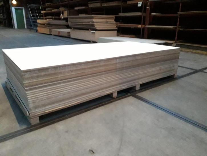 Multiplex platen 1220x2440mm. Wit Gegrond in 9, 12, 15 &18mm, Doe-het-zelf en Verbouw, Platen en Panelen, Minder dan 20 mm, Nieuw