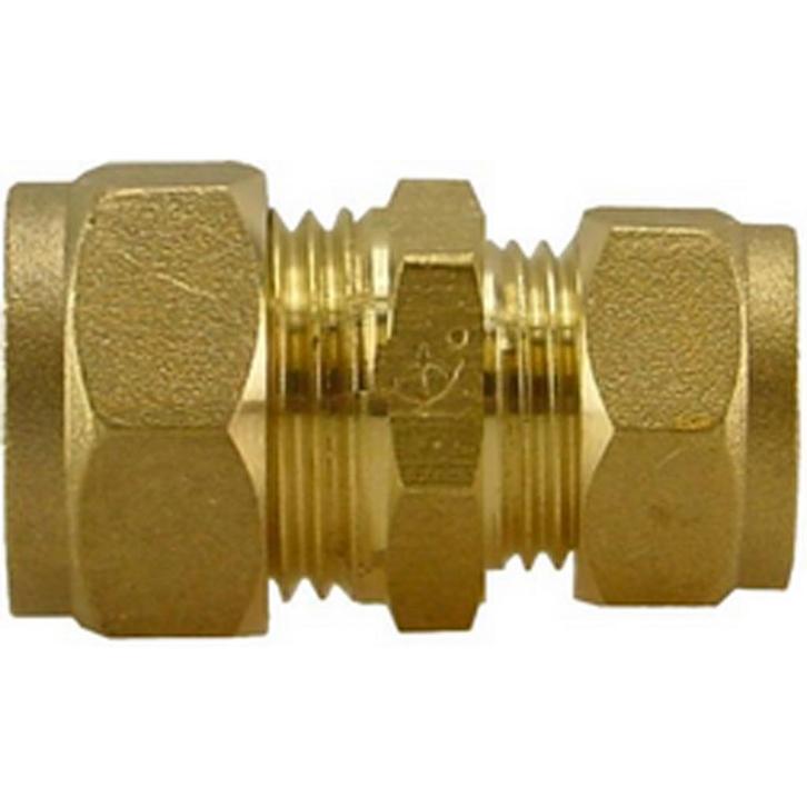 Riko P-901 Messing Knel Rechte Verloopkoppeling 22x15, Doe-het-zelf en Verbouw, Sanitair, Nieuw, Ophalen of Verzenden