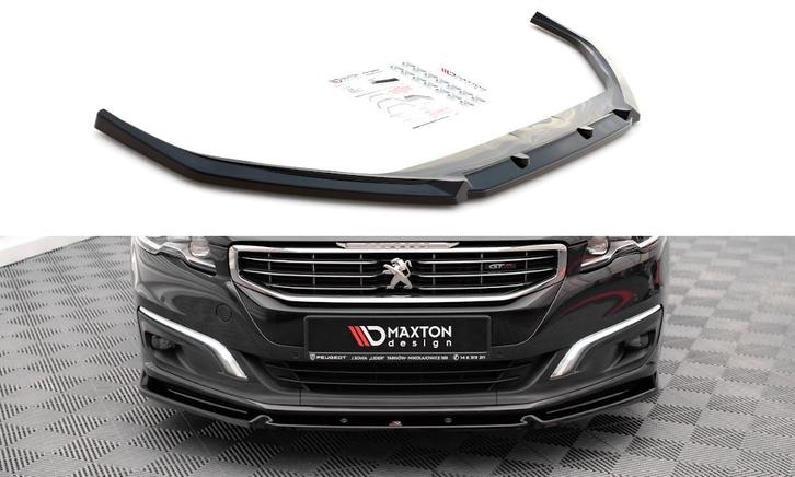 Voorspoiler V.1 Peugeot 508 GT MK1 FL Maxton Glans Zwart, Auto-onderdelen, Carrosserie en Plaatwerk, Ophalen of Verzenden