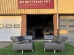 Twee design topmerk COR ARTHE fauteuils grijs leer relax, Huis en Inrichting, Fauteuils, Nieuw, Leer, Design