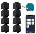 8x |SMART Cube wandlamp | Dimbaar | Zigbee | Zwart, Ophalen of Verzenden, Nieuw, Modern