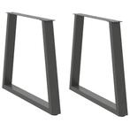 vidaXL Eettafelpoten 2 st V-vormig 70x(72-73,3) cm staal, Verzenden, Nieuw