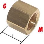 Verloopsok M16 X 1.5 X G1/2 Messing 16bar 27mm Zeskant [2, Verzenden, Nieuw