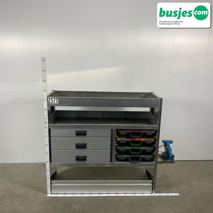 Aluca aluminium bedrijfswageninrichting gebruikt (nr 2577), Auto diversen, Overige Auto diversen, Ophalen of Verzenden