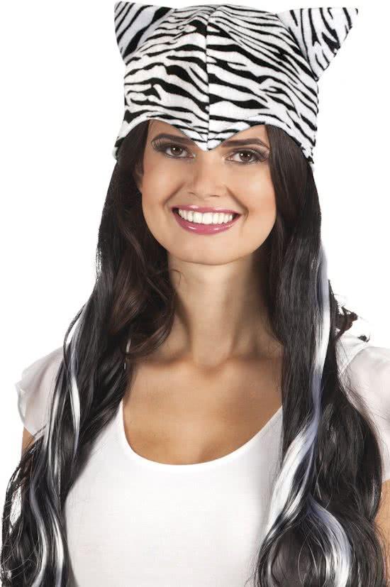Pruik Sweet Zebra met Muts, Kinderen en Baby's, Speelgoed | Overig, Verzenden