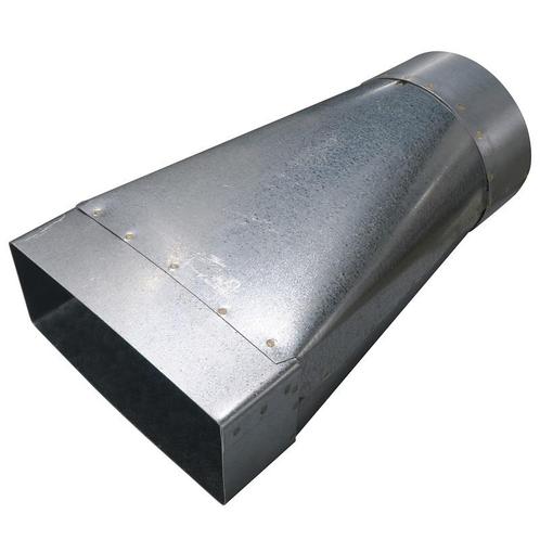 Verloopstuk van rechthoekig 220mm x 80mm naar rond Ø150mm, Doe-het-zelf en Verbouw, Overige Doe-het-zelf en Verbouw, Nieuw, Verzenden