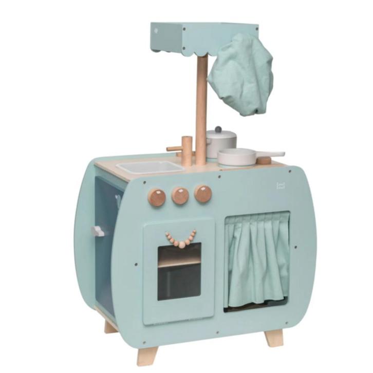 Houten speelkeuken Bistro in groen – stijlvolle kinderkeu., Kinderen en Baby's, Speelgoed | Houten speelgoed, Nieuw, Ophalen of Verzenden