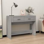 vidaXL Wandtafel 100x39x75 cm bewerkt hout grijs sonoma, 100 tot 150 cm, Verzenden, Nieuw, 75 cm of meer