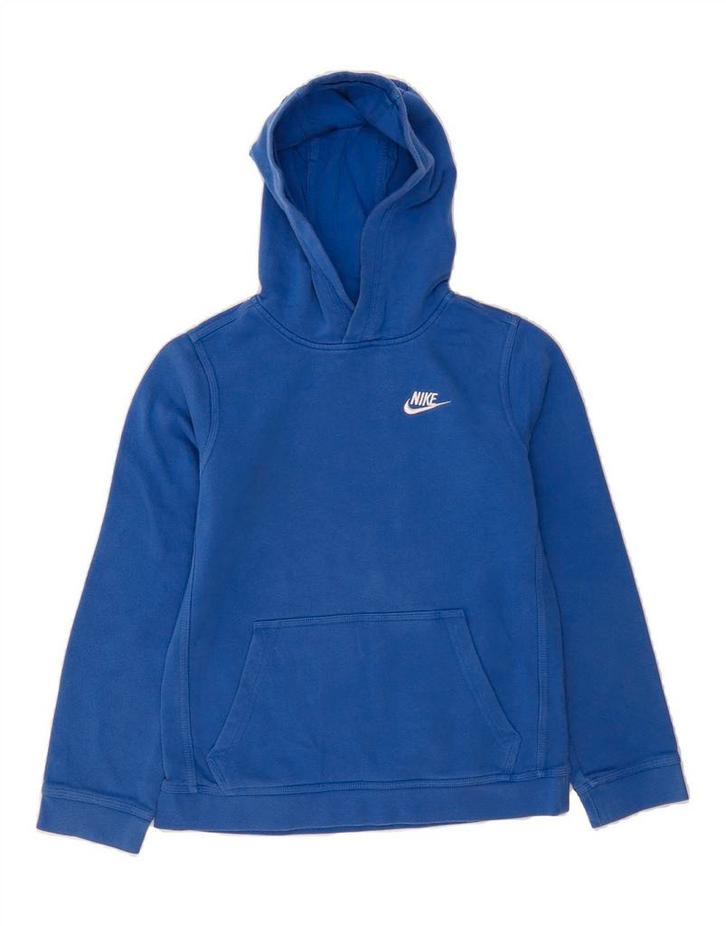 NIKE Boys Hoodie Jumper 12-13 Years Large Blue Cotton, Kleding | Heren, Truien en Vesten, Verzenden