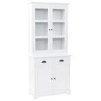 vidaXL Buffetkast met 4 deuren 80x40x180 cm MDF en, Verzenden, Nieuw