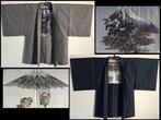 Set van 2 / landschap / Japanse vintage kimono  HAORI jas