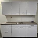 NIEUWE Bruynzeel Keuken 210 cm IJSWIT Decor / INNOVARE, Verzenden, Wit, Nieuw, Enkelwandige keuken