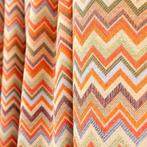 Gobelin stoffering – Multikleur Chevron – Zickzaggol Oranje, Antiek en Kunst