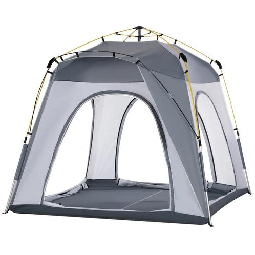 TRUUSK 4-Persoons Pop-up Koepeltent - Licht, Stabiel en Wate, Caravans en Kamperen, Overige Caravans en Kamperen, Nieuw, Verzenden