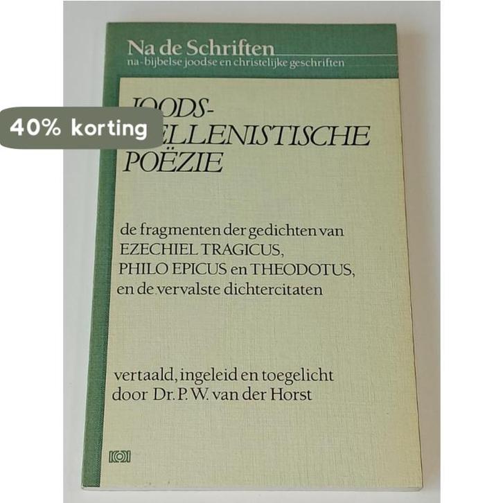 JOODS-HELLENISTISCHE POEZIE 9789024241682, Boeken, Godsdienst en Theologie, Gelezen, Verzenden