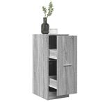 vidaXL Apothekerskast 30x41x77,5 cm bewerkt hout grijs, Verzenden, Nieuw