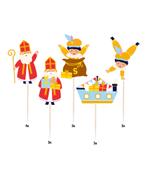 Cocktail Prikkers Sinterklaas Cartoon Vigo (16st), Ophalen of Verzenden, Nieuw