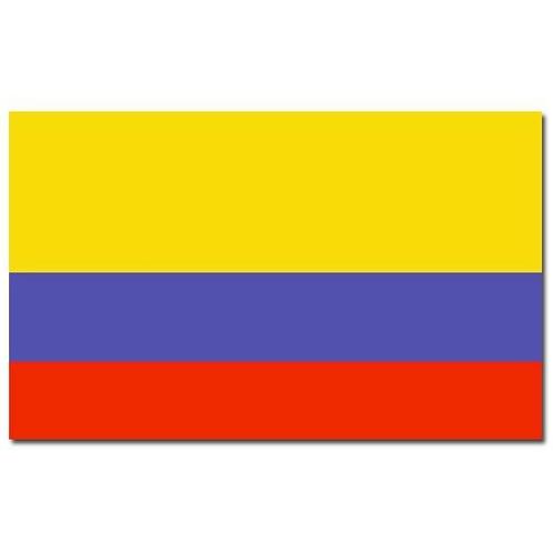 Gevelvlag/vlaggenmast vlag Colombia 90 x 150 cm - Colombia.., Hobby en Vrije tijd, Feestartikelen, Ophalen of Verzenden