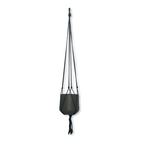 Minimalistische Plantenhanger - Donkergroen - Katoen -, Huis en Inrichting, Woonaccessoires | Overige, Nieuw, Ophalen of Verzenden