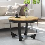 vidaXL Salontafel 60x40 cm massief ruw mangohout, Huis en Inrichting, Tafels | Salontafels, 50 tot 100 cm, Verzenden, Nieuw, 50 tot 100 cm