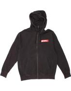 NIKE Mens Zip Hoodie Sweater Large Black Cotton, Verzenden, Nieuw