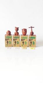 Figuur - Vier vintage houten dieren Royal Pet