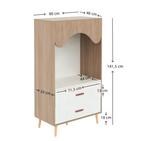 Kindergarderobe met Schuifdeuren en Open Kledingrek, Verzenden, Nieuw