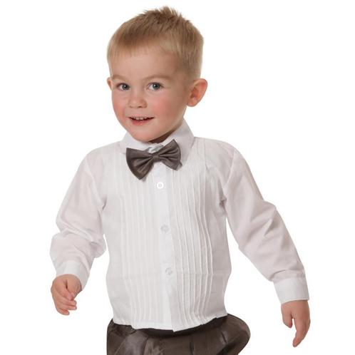 Babyoverhemd  gesmogd wit met lange mouwen-68 NIEUW, Kinderen en Baby's, Babykleding | Maat 68, Jongetje, Nieuw, Ophalen of Verzenden