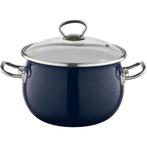 Emalia Berry kookpan – 22 cm – 4,25 L – Marineblauw/Crème –, Huis en Inrichting, Keuken | Potten en Pannen, Ophalen of Verzenden