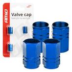 Aluminium ventieldopje - Blauw - 4 stuks, Verzenden, Nieuw